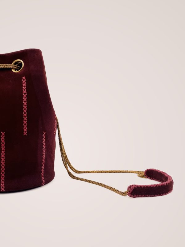 COSTA FOKI bucket bag HEDY burgundy red